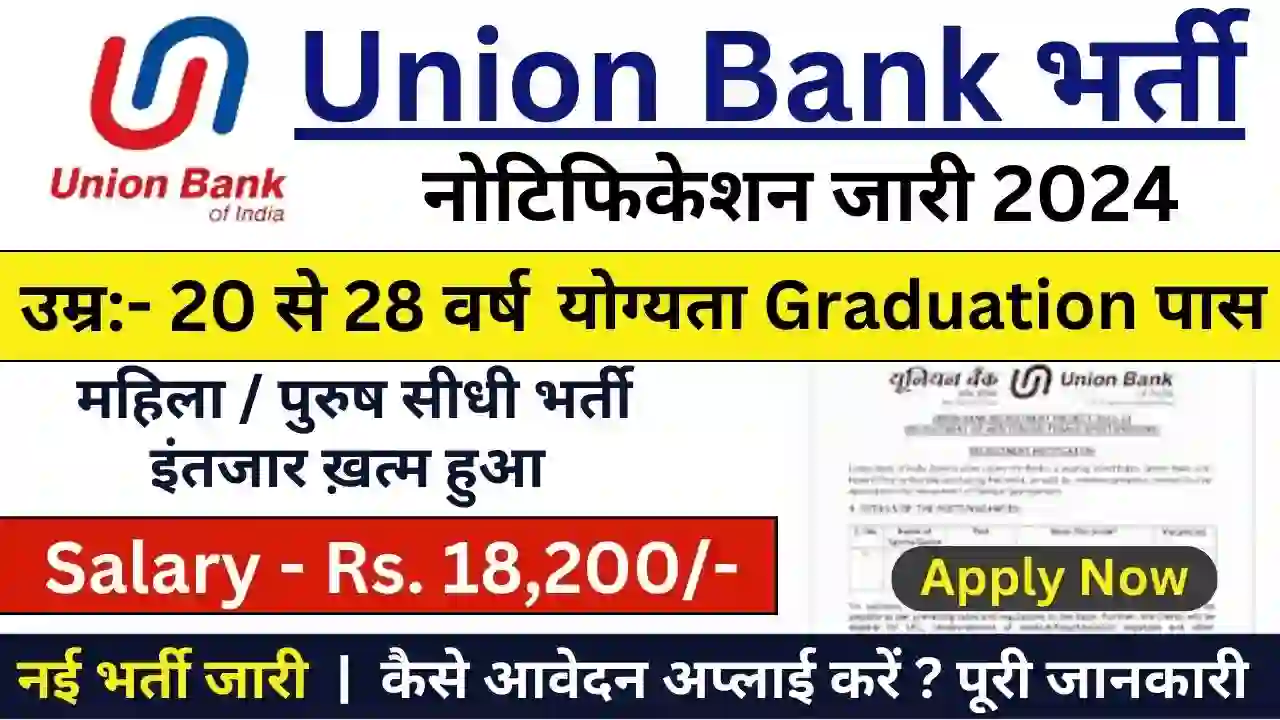 Union Bank Finance and Loan Sector Bharti