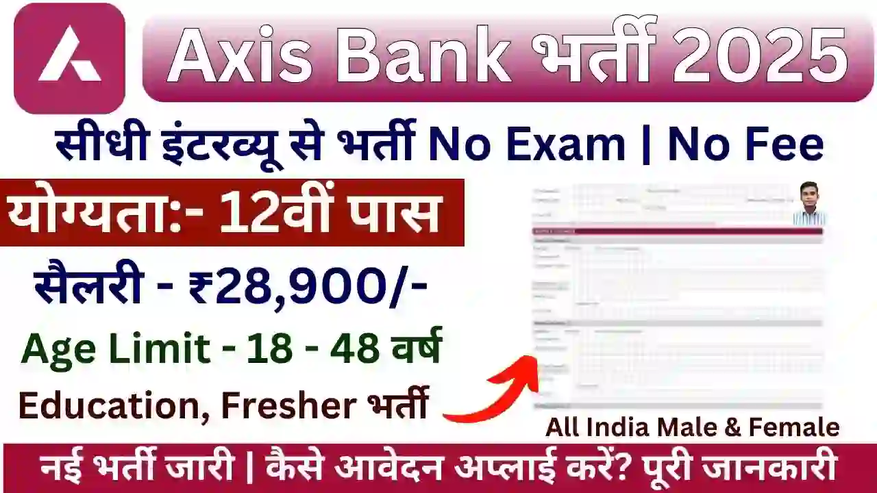 Axis Bank Careers 2025